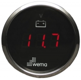 Voltmeter Spannungsanzeige LED WEMA schwarz 8 bis 32V Voltmeter Spannungsanzeige LED WEMA schwarz 8 bis 32V