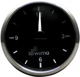 Uhr WEMA schwarz 12 bis 24V Uhr WEMA schwarz 12 bis 24V