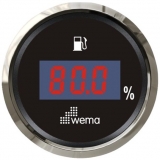 Anzeige Treibstoff schwarz 0-190 Ohm digital WEMA Anzeige Treibstoff schwarz 0-190 Ohm digital WEMA