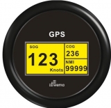 Wema Serie Black und White GPS Speedo Digital schwarz Wema Serie Black und White GPS Speedo Digital schwarz