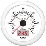 GPS Tachometer WEMA Serie Black White weiß Beschreibung 60kn - 110km/h GPS Tachometer WEMA Serie Black White weiß Beschreibung 60kn - 110km/h
