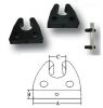 Gummi-Halter fr Rohr 22~25 mm