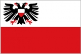 Flagge Lübeck 200 x 300mm Flagge Lübeck 200 x 300mm