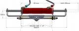 Hydrodrive MC350W Hydraulic Zylinder für Hydraulische Bootssteuerung