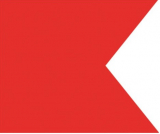 Signalflagge B 30 x 36cm Signalflagge B 30 x 36cm