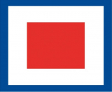 Signalflagge W 30 x 36cm Signalflagge W 30 x 36cm