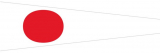 Signalflagge 1 ONE 25 x 88cm Signalflagge 1 ONE 25 x 88cm