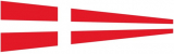 Signalflagge 4 FOUR 25 x 88cm Signalflagge 4 FOUR 25 x 88cm