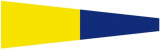 Signalflagge 5 FIVE 25 x 88cm Signalflagge 5 FIVE 25 x 88cm