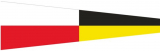 Signalflagge 9 NINE 25 x 88cm Signalflagge 9 NINE 25 x 88cm