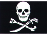Piratenflagge mit Schwert 20 x 30cm Piratenflagge mit Schwert 20 x 30cm