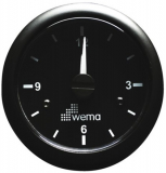 Uhr analog WEMA Serie Black White schwarz Uhr analog WEMA Serie Black White schwarz
