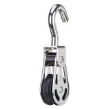 Gleitlager-Block 6 mm - 1 Rolle, Haken Gleitlager-Block 6 mm - 1 Rolle, Haken