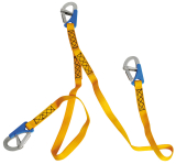 Euro Lightline Sorgleine 2 m + 3 Karabinerhaken Schnellabwurf Euro Lightline Sorgleine 2 m + 3 Karabinerhaken Schnellabwurf