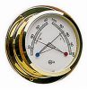 Thermo- Hygrometer von Star vergoldet Gehäuse 110x32 mm