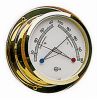 Thermo- Hygrometer von Star vergoldet Gehuse 110x32 mm
