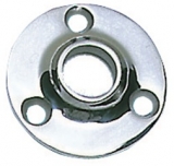 Runder Relingstützenhalter, rostfreier Edelstahl AISI 316, 60° Schrägstellung, für Rohre ø 25mm Runder Relingstützenhalter, rostfreier Edelstahl AISI 316, 60° Schrägstellung, für Rohre ø 25mm