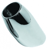 Relingstützenhalter, stumpf-oval, rostfreier Edelstahl AISI 316, 45° Neigung, für Rohre ø 30mm Relingstützenhalter, stumpf-oval, rostfreier Edelstahl AISI 316, 45° Neigung, für Rohre ø 30mm