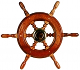 Steuerrad "e;Typ 2"e;Mahagoni 490 mm klassisch mit Adapter für Teleflex Boots - Steuerung Steuerrad "e;Typ 2"e;Mahagoni 490 mm klassisch mit Adapter für Teleflex Boots - Steuerung
