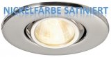 Schwenkbare, kompakte Einbauleuchte ALTAIR, satiniert nickelfarben Schwenkbare, kompakte Einbauleuchte ALTAIR, satiniert nickelfarben