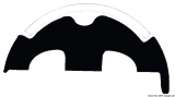 Basisleiste aus weißem PVC Höhe 50mm Basisleiste aus weißem PVC Höhe 50mm