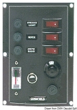 Schalttafel aus Nylon mit beleuchteten Wippschaltern Druckschalter Horn + 1 voltmeter Schalttafel aus Nylon mit beleuchteten Wippschaltern Druckschalter Horn + 1 voltmeter