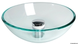 Rundbecken aus transparentem Glas Durchmesser 360mm Rundbecken aus transparentem Glas Durchmesser 360mm