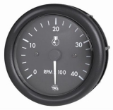 Drehzahlmesser Diesel 0-4000 Umin Linie GUARDIAN Anzeige schwarz Blende schwarz 12V