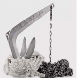 Ankerset Anker Modell Trefoilanker 7,5Kg + 35m Tau + 25m Kette Ankerset Anker Modell Trefoilanker 7,5Kg + 35m Tau + 25m Kette